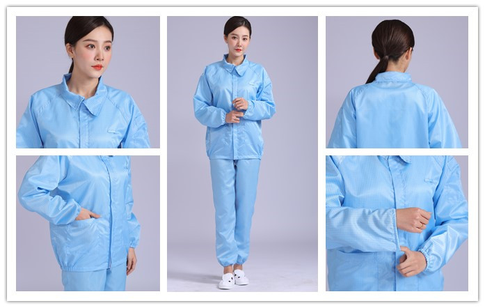 分體服-翻領-藍-女