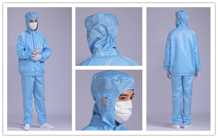 無(wú)塵服，連帽分體服